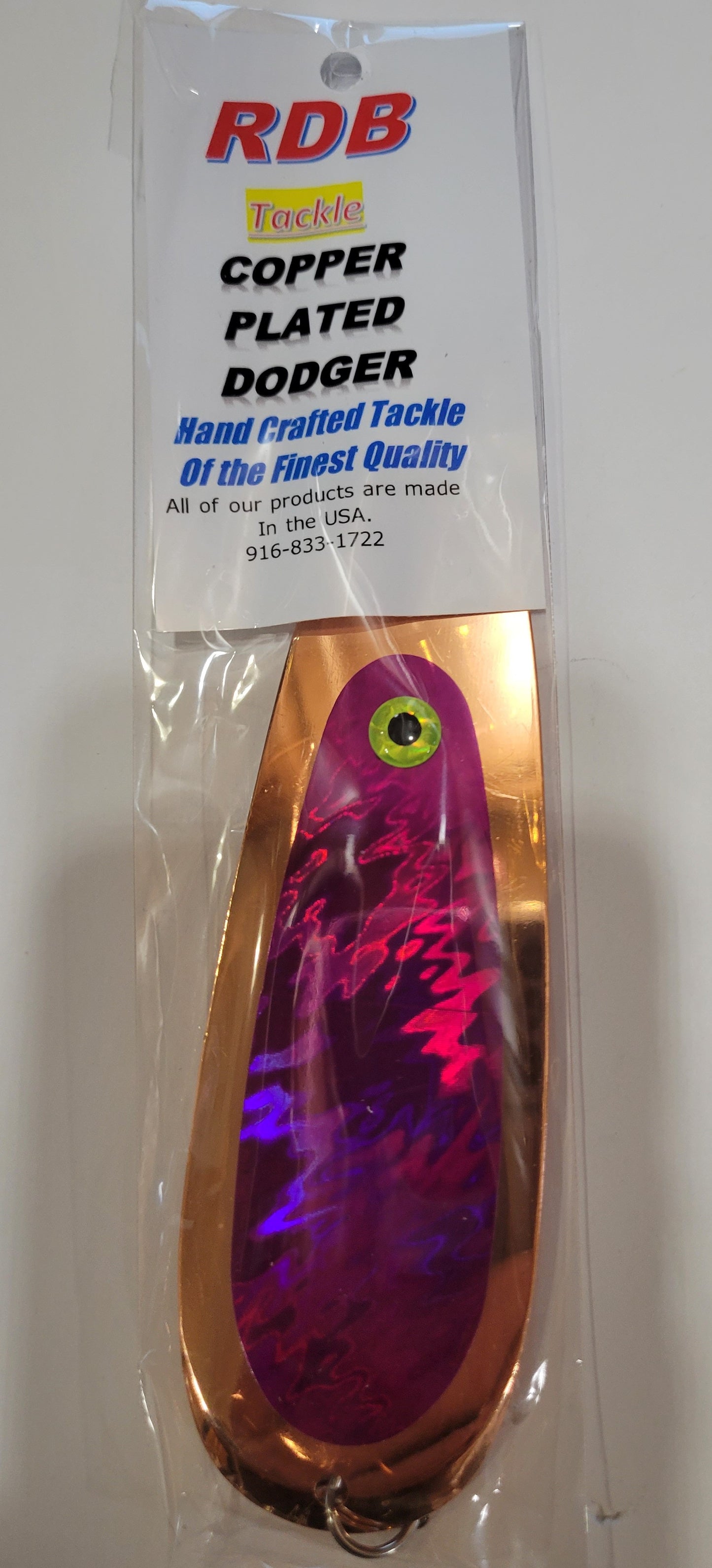 5.5" Copper Plated Dodger Purple